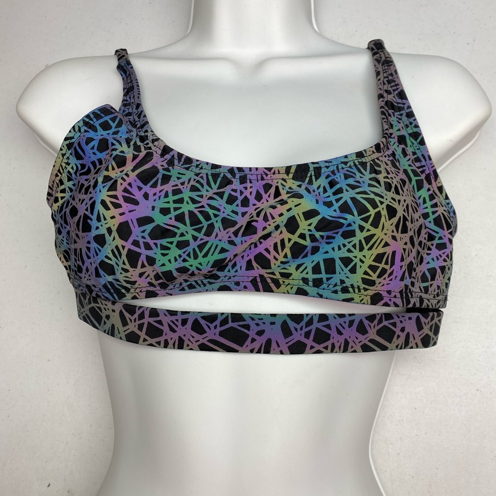 BLK/GRY Lounge/Sports Bra, L *P1055